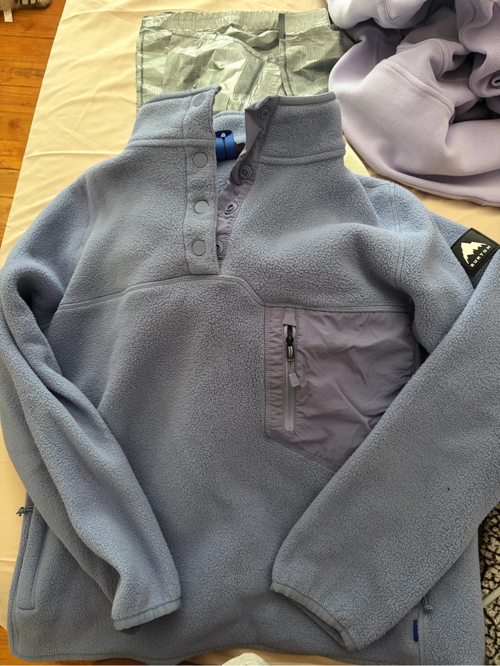 Burton Light Lavender Fleece Pullover